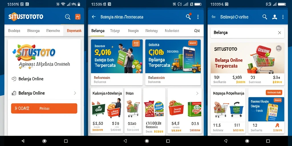 Antarmuka aplikasi SITUSTOTO yang sederhana dan menarik.