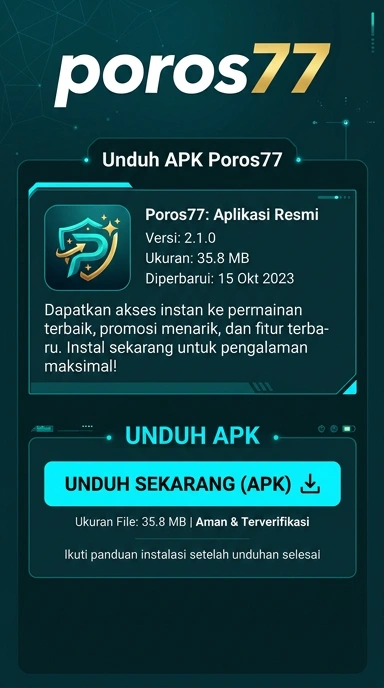 Tampilan halaman APK poros77
